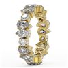 Image 3 : 4.55 ctw Pear Cut Diamond Eternity Ring 18K Yellow Gold - REF-583Y6X