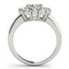 Image 3 : 1.81 ctw Certified VS/SI Diamond 2pc Wedding Set Halo 14k White Gold - REF-181A2N