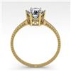 Image 3 : 1.01 ctw Certified VS/SI Diamond Engagment Ring 18k Yellow Gold - REF-286W3H