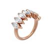 Image 1 : 3.64 ctw Marquise Diamond Ring 18K Rose Gold - REF-580R2K