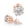 Image 1 : 2.0 ctw Certified VS/SI Diamond Stud Earrings 14k Rose Gold - REF-480N8F