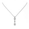 Image 2 : 1.75 ctw Cushion Cut Diamond Designer Necklace 18K White Gold - REF-386Y2X