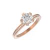 Image 3 : 1.35 ctw Diamond Ring 18K Rose Gold - REF-424R4K