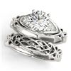 Image 1 : 1.1 ctw Certified VS/SI Diamond Solitaire 2pc Set 14k White Gold - REF-287Y2X