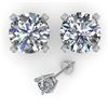 Image 2 : 2.01 ctw VS/SI Diamond Stud Designer Earrings 14k White Gold - REF-472R5K