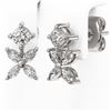Image 3 : 1.5 ctw Cushion & Marquise Cut Diamond Earrings 18K White Gold - REF-194R9K