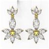 Image 2 : 5.08 ctw Marquise Diamond Earrings 18K Yellow Gold - REF-801R3K