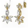 Image 3 : 5.08 ctw Marquise Diamond Earrings 18K Yellow Gold - REF-801R3K