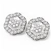 Image 3 : 6.92 ctw Diamond Earrings 18K White Gold - REF-529H6R