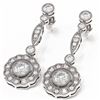 Image 3 : 2.19 ctw Diamond Earrings 18K White Gold - REF-306M9G