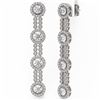 Image 3 : 3.75 ctw Diamond Designer Earrings 18K White Gold - REF-457R6K