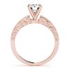 Image 3 : 1.16 ctw Certified VS/SI Diamond 2pc Wedding Set Antique 14k Rose Gold - REF-155G5W