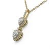 Image 3 : 1.25 ctw Heart Diamond Designer Necklace 18K Yellow Gold - REF-183H8R