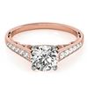 Image 1 : 0.85 ctw Certified VS/SI Diamond Ring 18k Rose Gold - REF-94K3Y