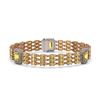 Image 1 : 22.77 ctw Citrine & Diamond Bracelet 14K Rose Gold - REF-327R3K