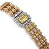 Image 3 : 22.77 ctw Citrine & Diamond Bracelet 14K Rose Gold - REF-327R3K