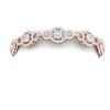Image 2 : 12 ctw Certified SI/I Diamond Halo Bracelet 18K Rose Gold - REF-735H2R