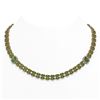 Image 1 : 37.23 ctw Tourmaline & Diamond Necklace 14K Rose Gold - REF-527G3W