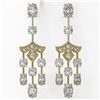 Image 2 : 5.5 ctw Oval Cut Diamond Designer Earrings 18K Yellow Gold - REF-722W4H