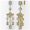 Image 3 : 5.5 ctw Oval Cut Diamond Designer Earrings 18K Yellow Gold - REF-722W4H