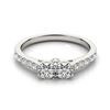 Image 1 : 1.5 ctw VS/SI Diamond 2 Stone 2 Stone Ring 18k White Gold - REF-161M8G