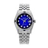 Image 2 : Rolex Men's Stainless Steel, QuickSet, Diam Dial & Diam/Sapphire Bezel - REF-521Y3X