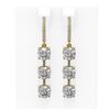 Image 1 : 5.03 ctw Diamond Earrings 18K Yellow Gold - REF-763H2R