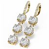 Image 3 : 5.03 ctw Diamond Earrings 18K Yellow Gold - REF-763H2R