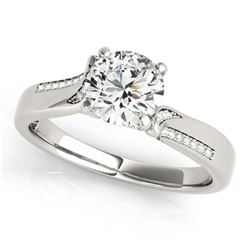 1.18 ctw Certified VS/SI Diamond Ring 18k White Gold - REF-286H2R