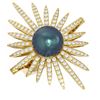 Image 3 : 1.87 ctw Diamond & Pearl Ring 18K Yellow Gold - REF-219F3M
