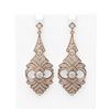 Image 1 : 6.56 ctw Diamond Earrings 18K Rose Gold - REF-842R5K