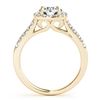 Image 3 : 2.05 ctw Certified VS/SI Diamond 2pc Wedding Set Halo 14k Yellow Gold - REF-310R5K