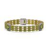 Image 1 : 26.64 ctw Tourmaline & Diamond Bracelet 14K Yellow Gold - REF-472R8K