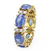 Image 2 : 7.99 ctw Tanzanite Ring 18K Yellow Gold - REF-139N6F