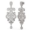 Image 2 : 4.3 ctw Diamond Earrings 18K White Gold - REF-405F6M