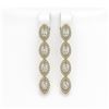 Image 1 : 4.52 ctw Marquise Cut Diamond Micro Pave Earrings 18K Yellow Gold - REF-381Y8X