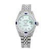 Image 2 : Rolex Men's Stainless Steel, QuickSet, Diam Dial & Diam/Sapphire Bezel - REF-521W3H