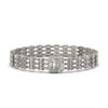 Image 1 : 19.48 ctw Emerald Cut & Oval Diamond Bracelet 18K White Gold - REF-2068W4H