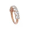Image 2 : 3.64 ctw Cushion Diamond Ring 18K Rose Gold - REF-580N2F