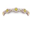Image 2 : 9 ctw SI/I Fancy Yellow Diamond Bracelet 18K Rose Gold - REF-975A2N