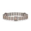 Image 2 : 26.13 ctw Morganite & Diamond Bracelet 14K White Gold - REF-472F8M