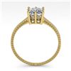Image 3 : 1.0 ctw VS/SI Princess Diamond Engagment Ring 18k Yellow Gold - REF-287A4N