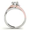 Image 2 : 1.5 ctw Certified VS/SI Diamond Solitaire Halo Ring 18k 2Tone Gold - REF-312W8H