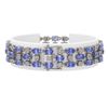 Image 2 : 23.9 ctw Tanzanite & Diamond Bracelet 10K White Gold - REF-318Y2X