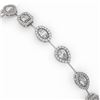 Image 3 : 6.31 ctw Mix Cut Diamonds Designer Bracelet 18K White Gold - REF-892X5A