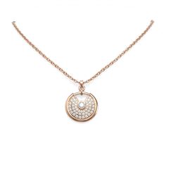 2.71 ctw Diamond Necklace 18K Rose Gold - REF-291G5W