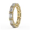 Image 3 : 3.24 ctw Emerald Cut Diamond Designer Ring 18K Yellow Gold - REF-659F3M