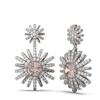 Image 2 : 5.43 ctw Morganite & Diamond Earrings 18K White Gold - REF-264W8H