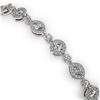 Image 3 : 8 ctw Marquise Cut Diamond Designer Bracelet 18K White Gold - REF-850K2Y