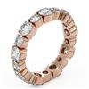 Image 2 : 3.51 ctw Diamond Designer Eternity Ring 18K Rose Gold - REF-365F8M